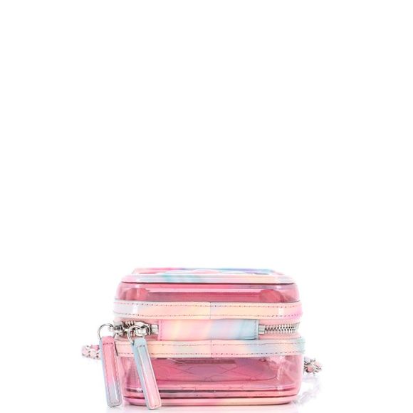 Chanel Filigree Vertical Vanity Case PVC with Lambskin Pink, Multicolor - Picture 4 of 8